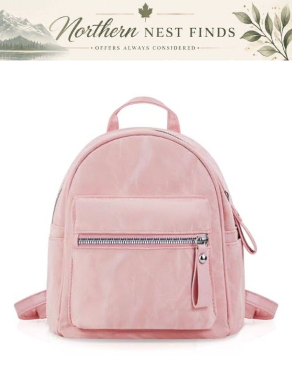 Mini PU Leather Backpack Purse Adjustable Straps Casual Daypack